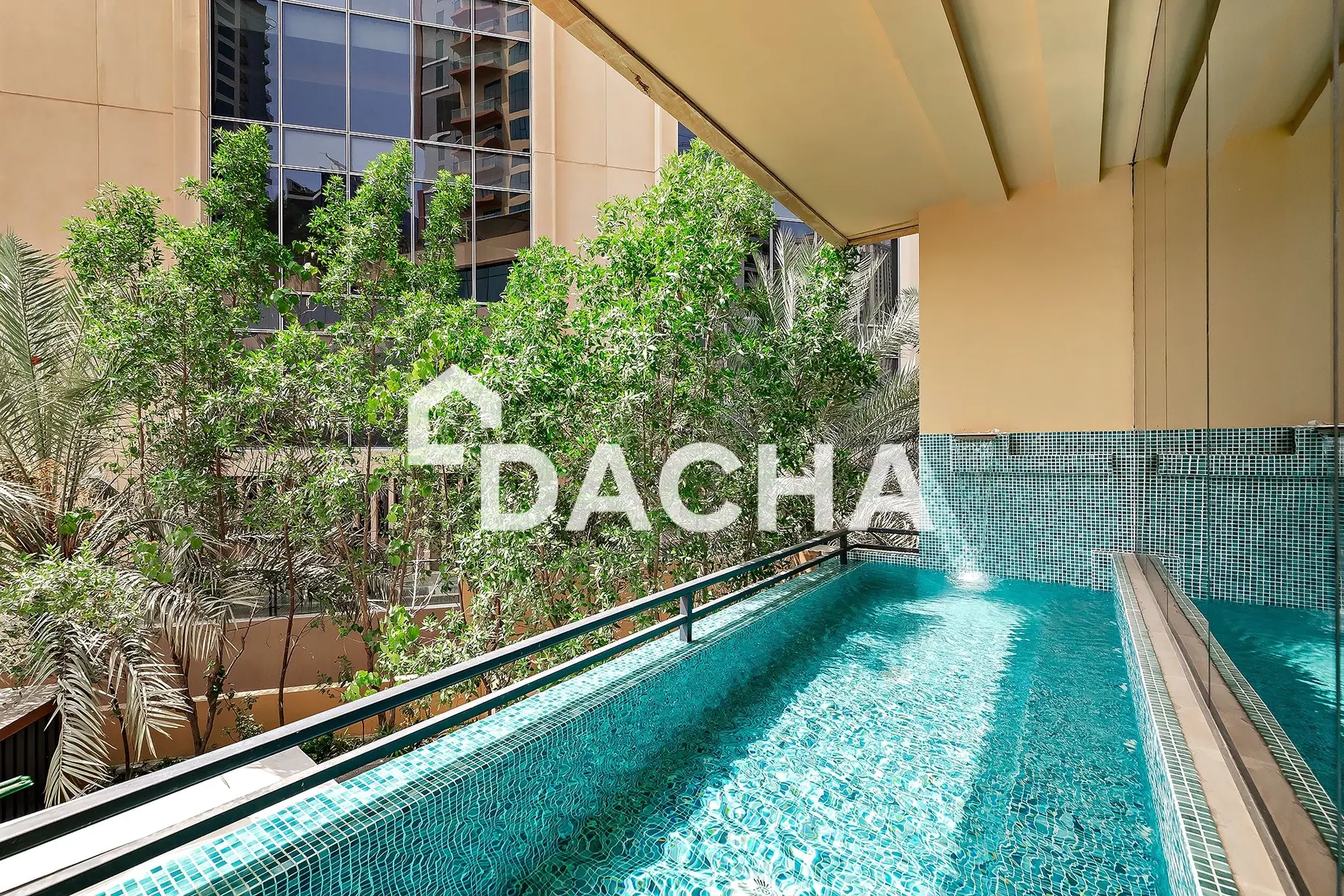 Furnished two-bedroom apartment at Dubai Marina Moon Tower with private pool and marina view